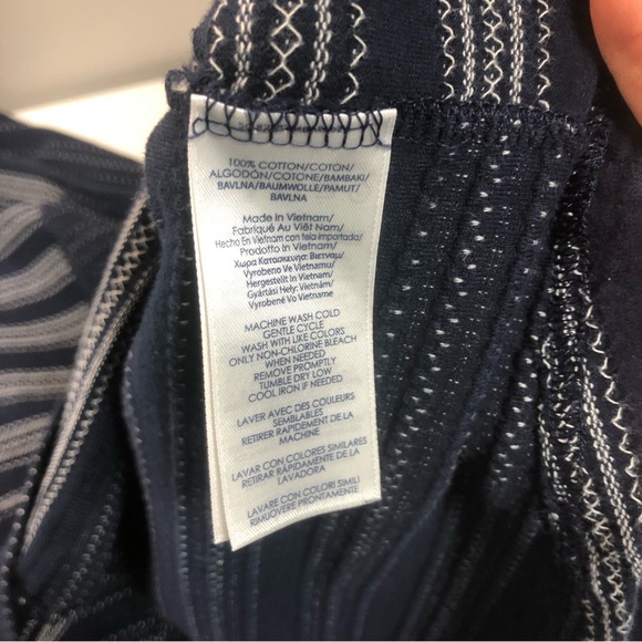 Chaps Cotton Boatneck Striped Long Sleeve Top, size 1X - Picture 11 of 13